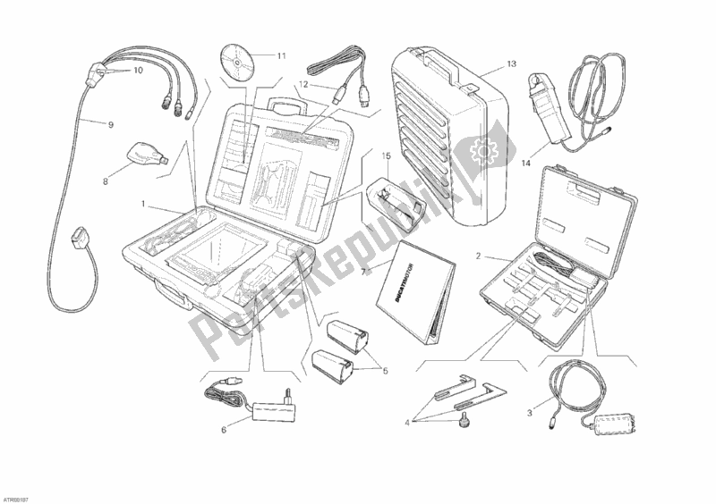 Todas las partes para Comprobar Los Dds Del Instrumento de Ducati Monster 1100 ABS USA 2010